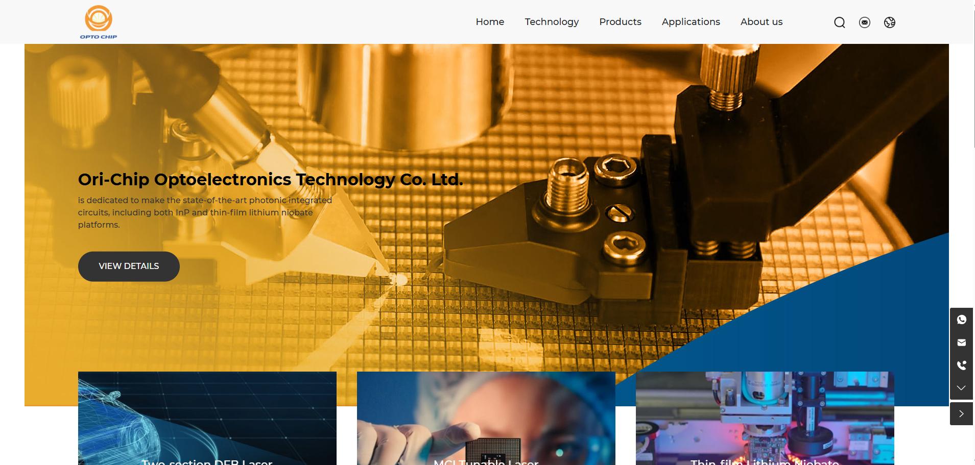 Ori-Chip Photonics webpage
